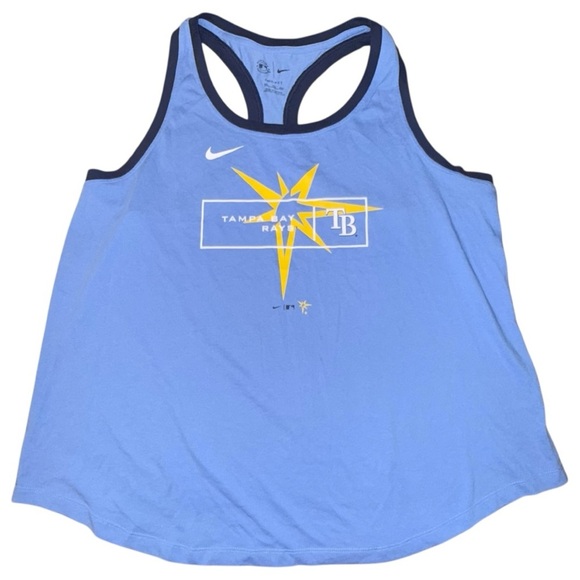 NIKE Women's Tampa Bay Rays Light Blue X-Ray Racerback Performance Tank XXL - Picture 6 of 12
